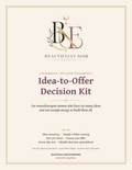 Idea-to-Offer Decision Kit for Neurodivergent Women | Pick One Business Idea to Build Next