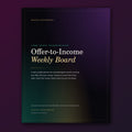 Offer-to-Income Weekly Board for Neurodivergent Women | A Fillable 12-Week Low-Energy Business Planner